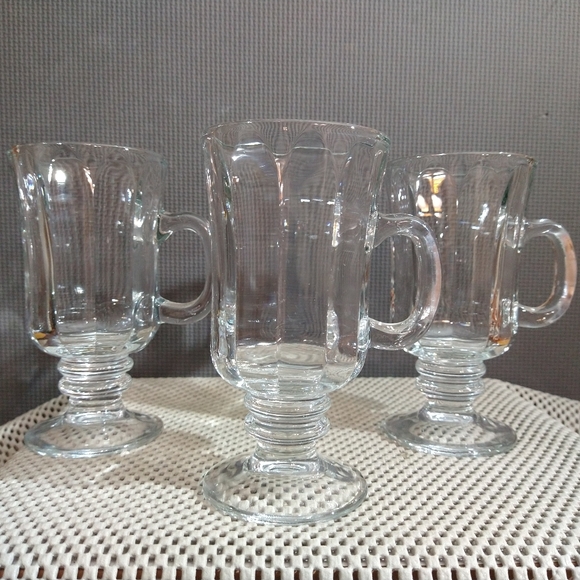 Libbey Dining Set Of 3 Libbey Glass Irish Coffee Mugs Poshmark